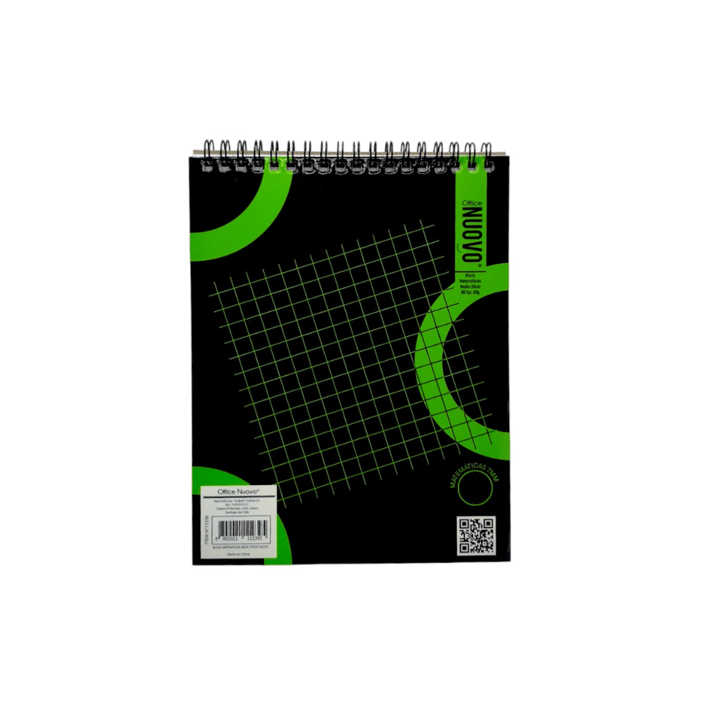 Block de Notas Mat 7MM Anillado Medio Oficio 80Hjs Nuovo1