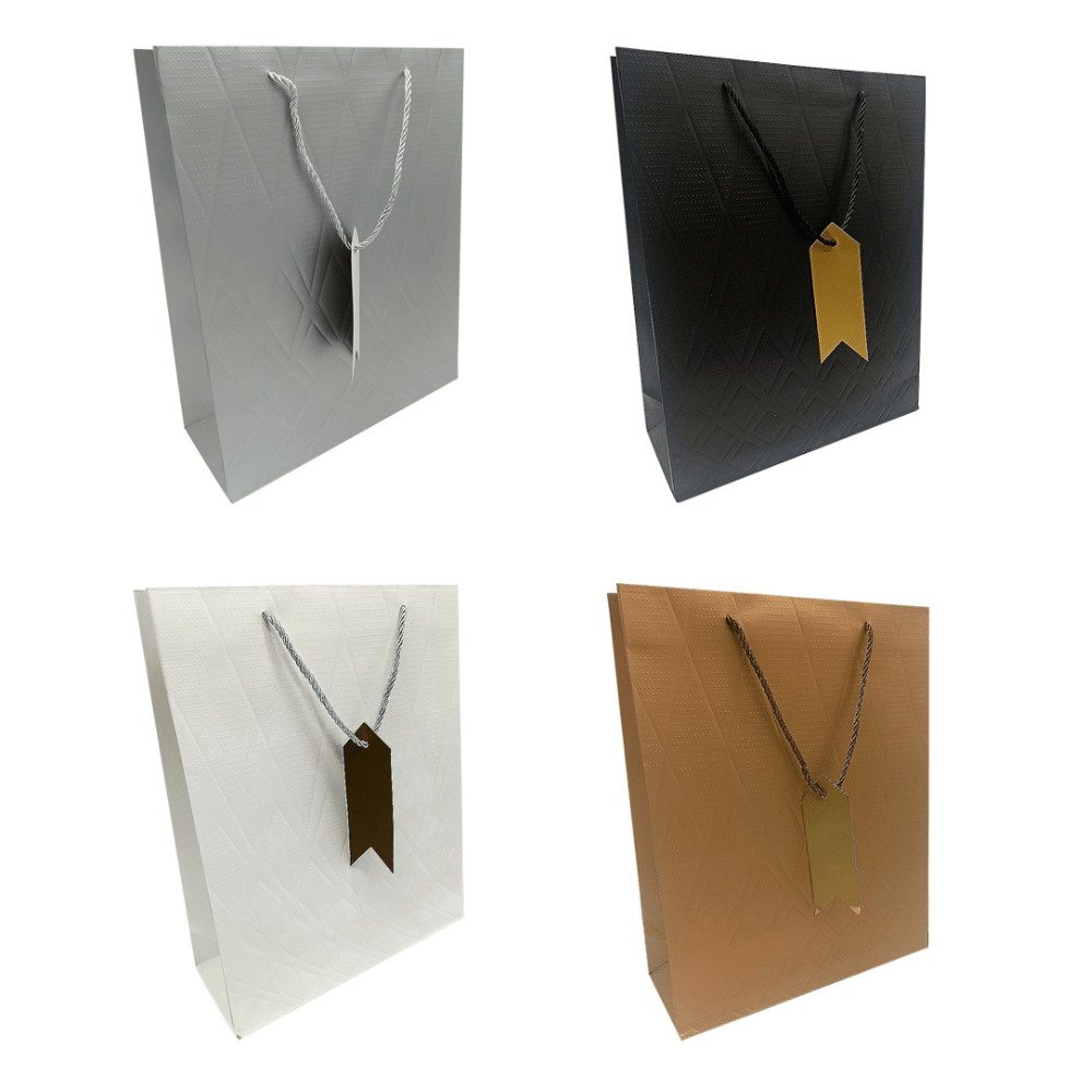 Bolsa Regalo Grande 26x32 Golden Diamond Feco1