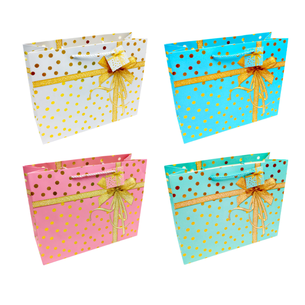 Bolsa de Regalo Grande 32x26 Humita Polka Feco1