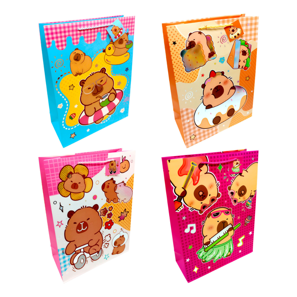 Bolsa Regalo Grande 26X32 Capibara Feco1