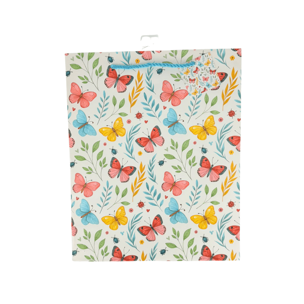 Pack 12 Bolsa de Regalo 26x32 Mariposas Feco1