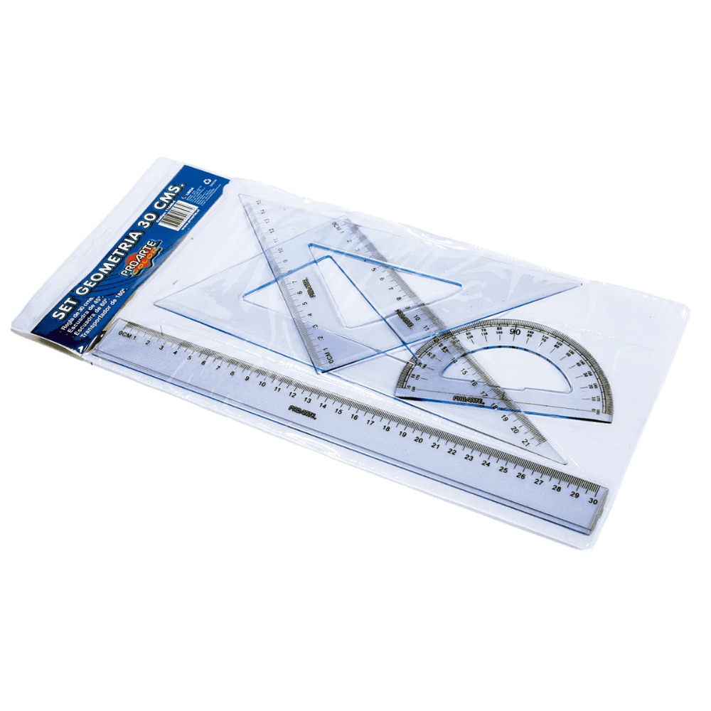 Set Geometria (Reglas) 30Cm 4PCs1