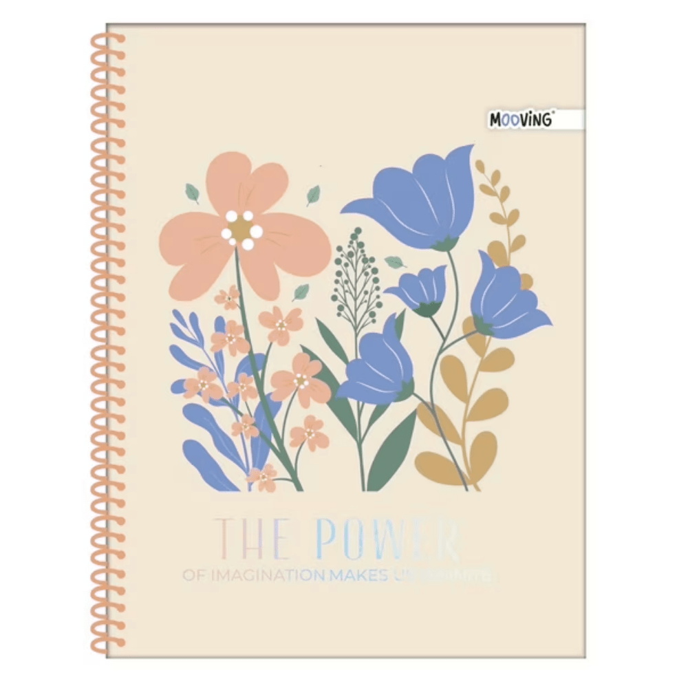 Cuaderno Cuarta 17x21Cm 5mm Garden Mooving4