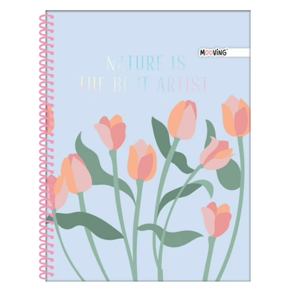 Cuaderno Cuarta 17x21Cm 5mm Garden Mooving3