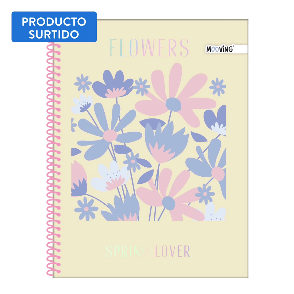 Cuaderno Cuarta 17x21Cm 5mm Garden Mooving1