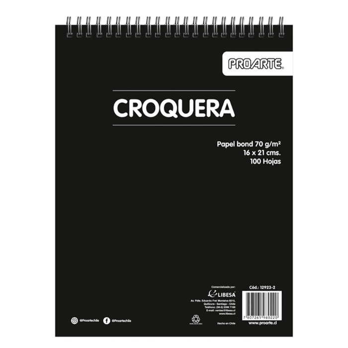 Croquera 16X21 100Hj 70Grs1