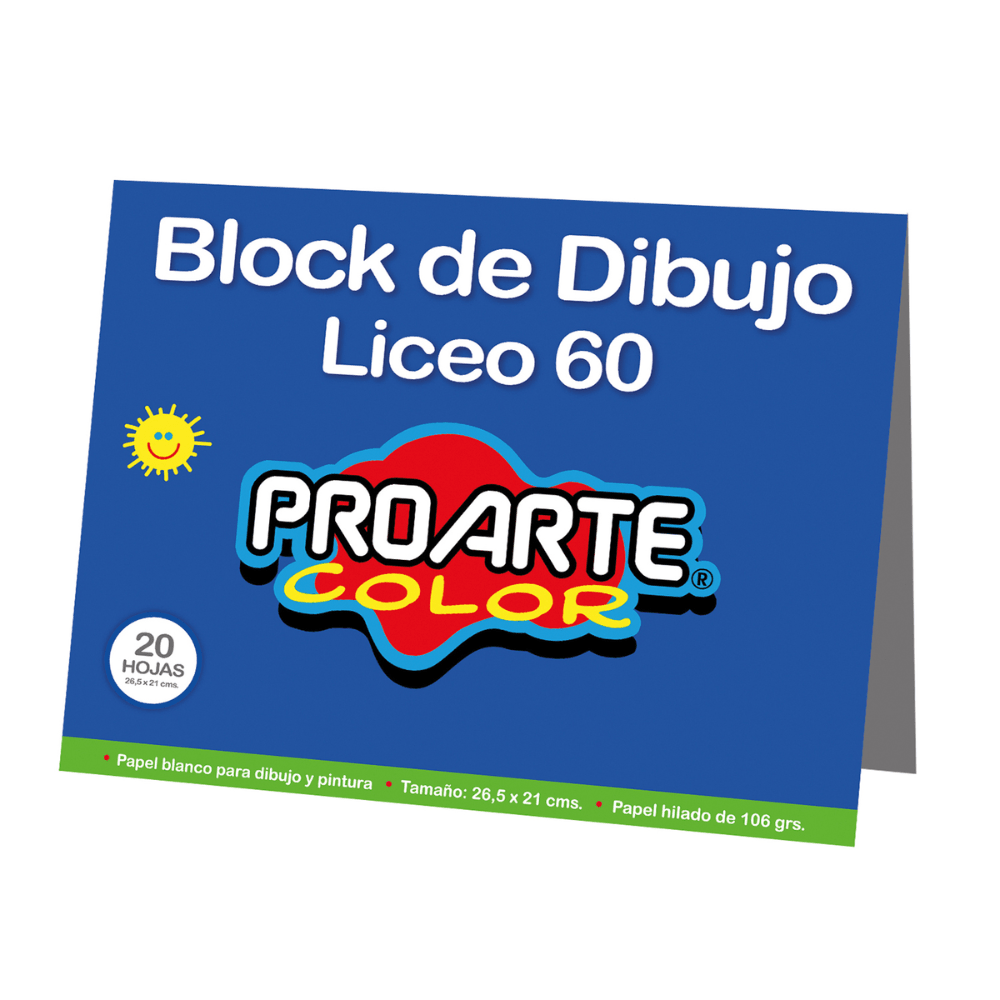 Block Dibujo Liceo C20 106Gr 20Hj Proarte1