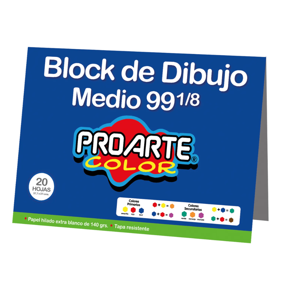 Block Dibujo 1/8 H10 Nro99 140Gr 20Hj Proarte1