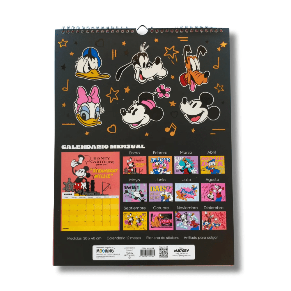 Calendario Mickey & Friends 40x30 Mooving1