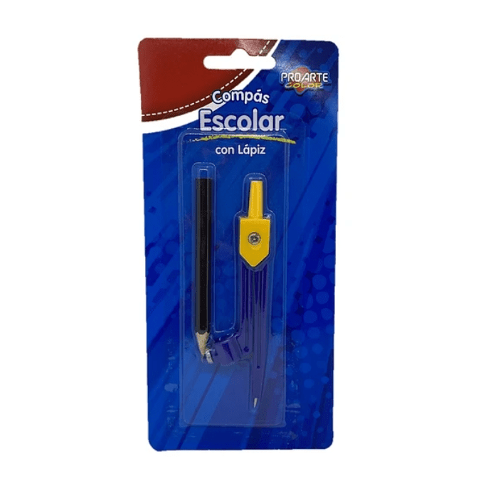Compas Plastico Con Lapiz Proarte1