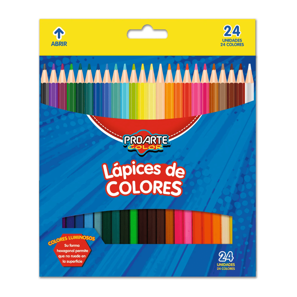 Lapiz Color 24 Un Largo Proarte1