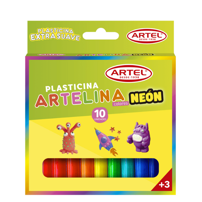 Plasticina 10 Colores Neon1