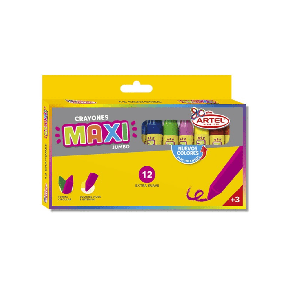 Lapiz De Cera 12Un Jumbo Artel1