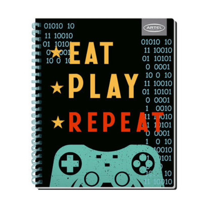 Cuaderno Universitario 7Mm 100Hj Tapa Dura Gamers Soft2