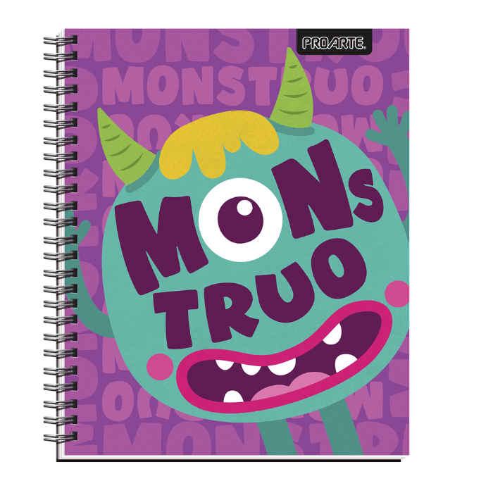 Cuaderno Universitario 7Mm 100Hj Tapa Dura Monster1