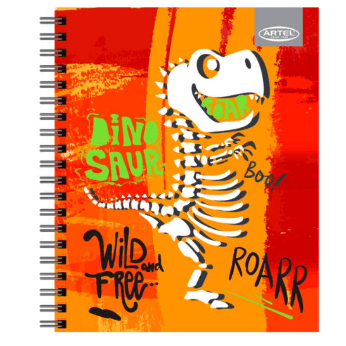 Cuaderno Universitario 7Mm 100Hj Tapa Dura Dino1