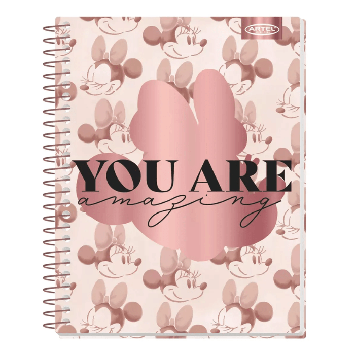 Cuaderno Triple Carta Mat 7mm 150Hj Minnie Gold Rose3