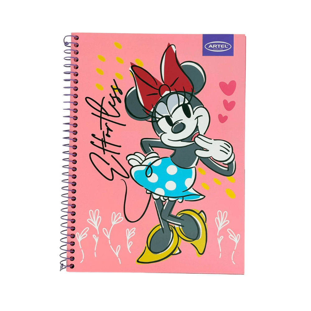 Cuaderno Triple Carta Mat 7mm 120Hjs Minnie Artel4