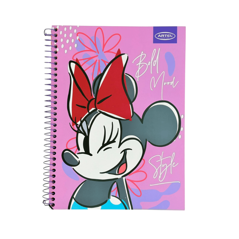 Cuaderno Triple Carta Mat 7mm 120Hjs Minnie Artel2