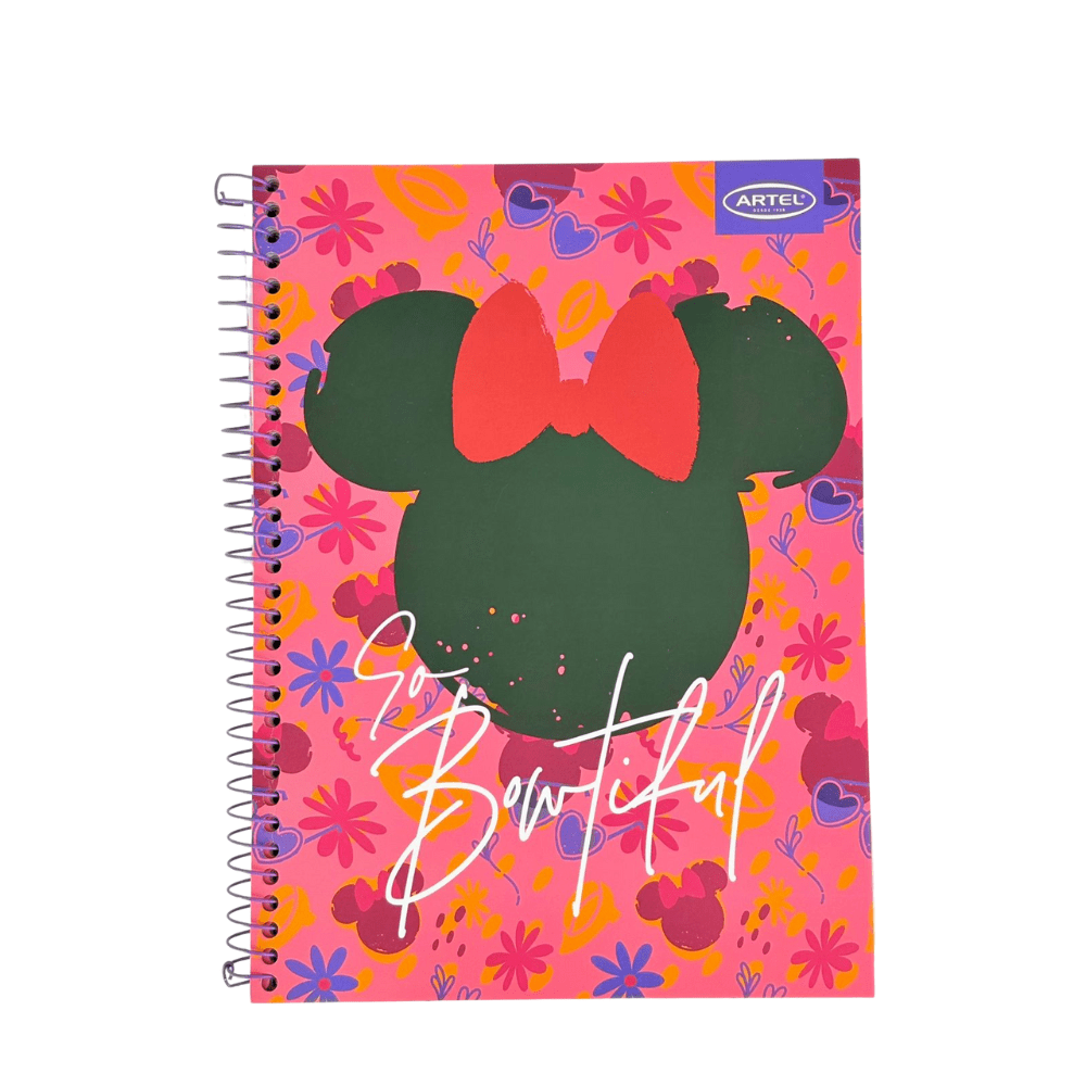 Cuaderno Triple Carta Mat 7mm 120Hjs Minnie Artel1