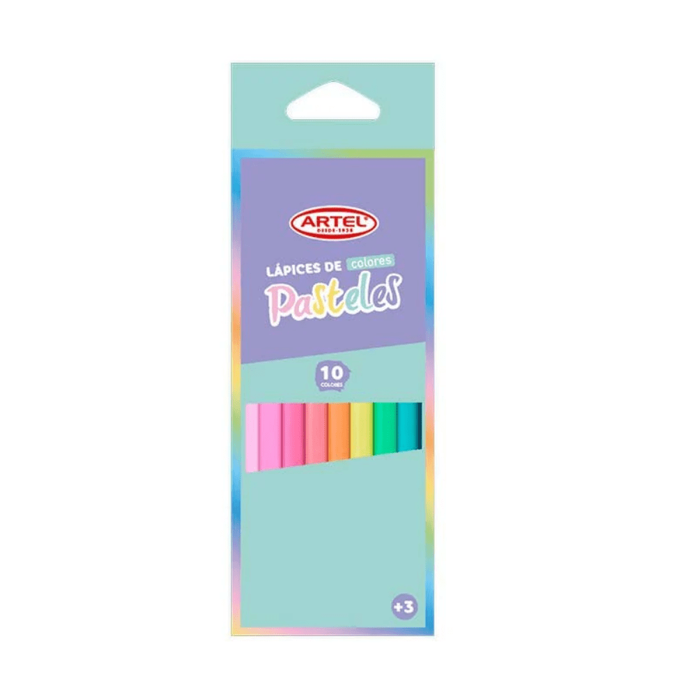 Lapiz Color 10 Un Pastel Largo Artel1