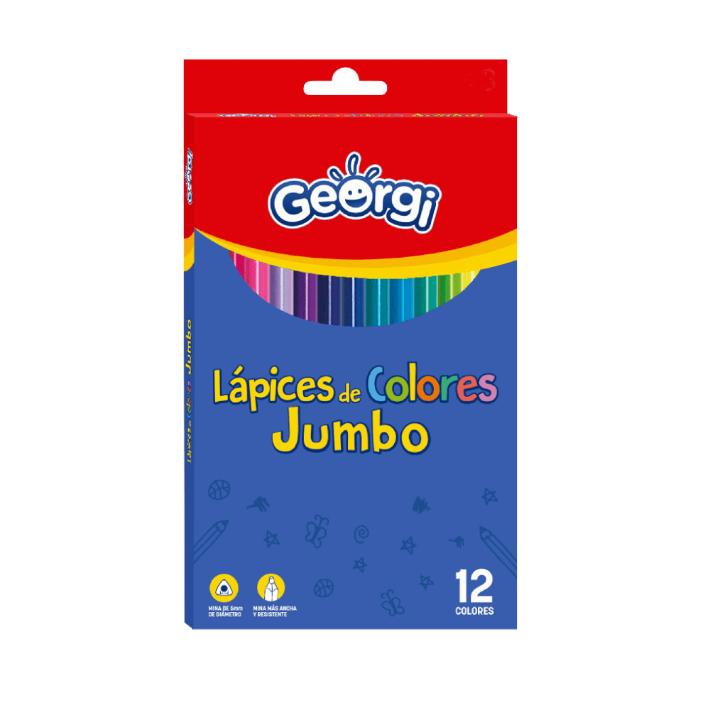 Lapiz Color Jumbo 12 Un Largo Georgi1