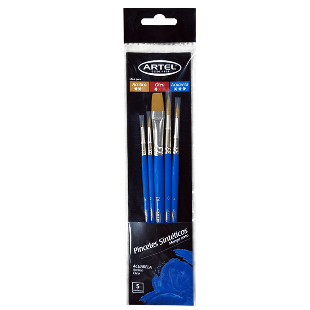 Set 5 Pinceles para Acuarela Artel1