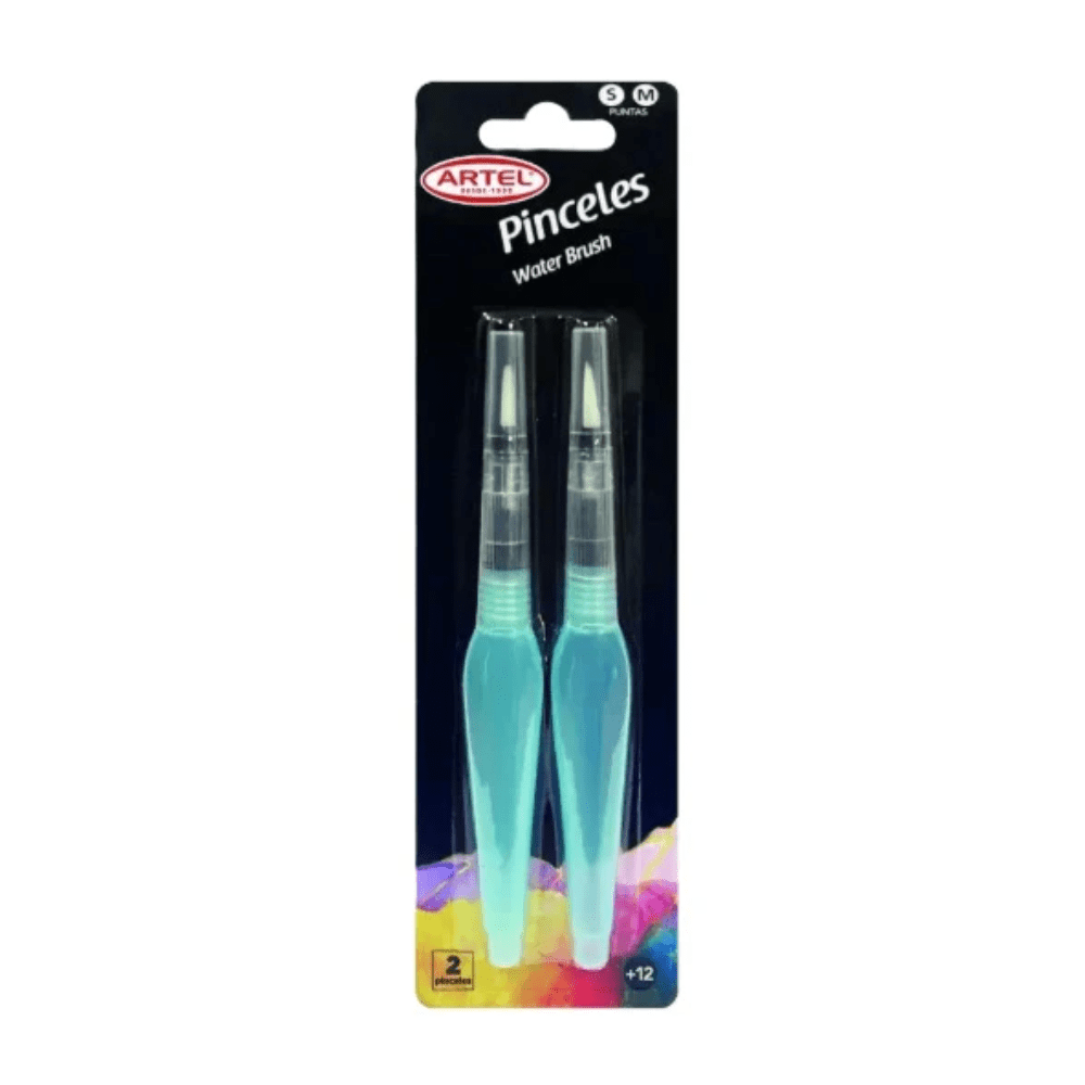 Pincel Artistico 2 Unidades Water Brush S-M1