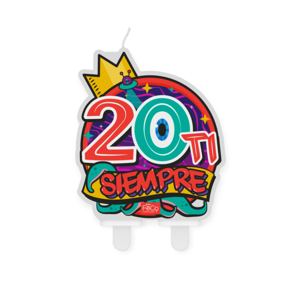 Vela Cumpleaños 20Ti Siempre1