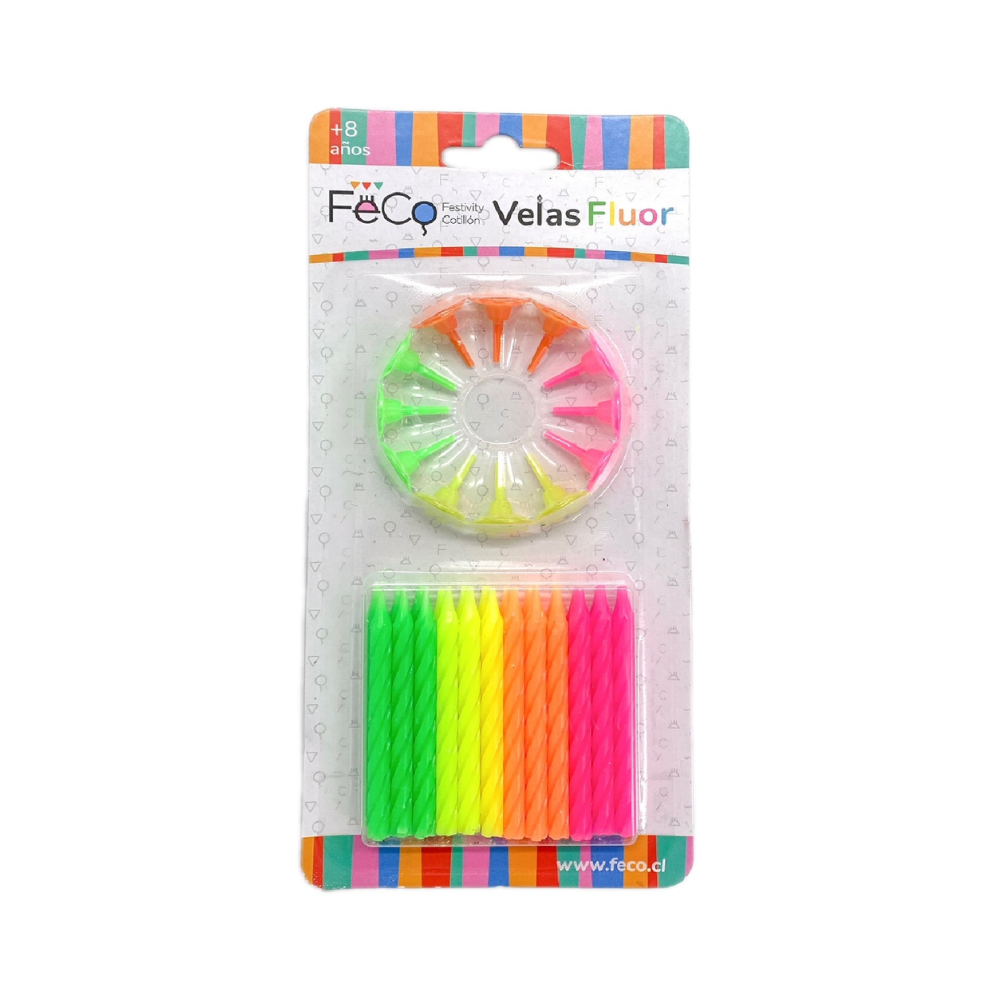 Vela Fluor 24Pcs Feco1