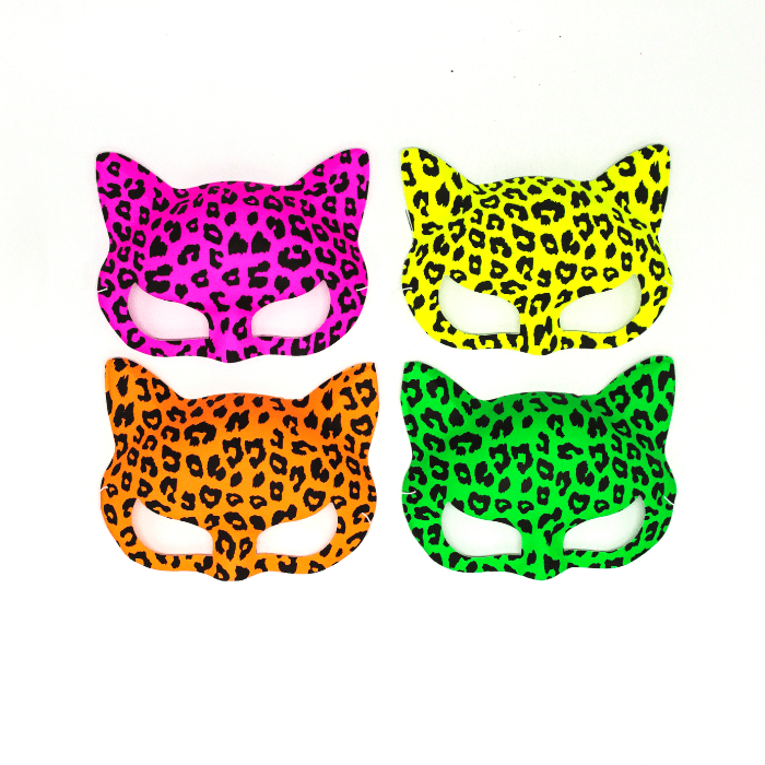 Antifaz Gato Fluor Animal Print1