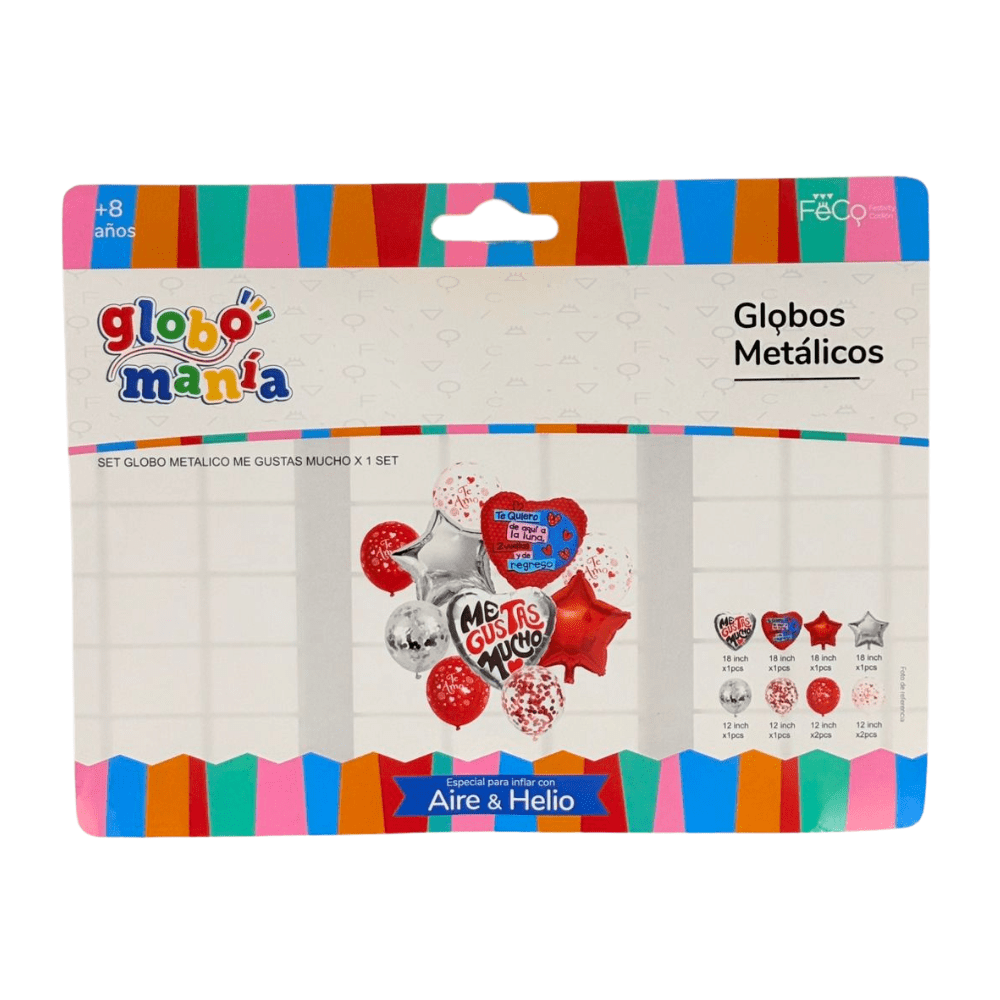 Globo Metalizado Set Me Gustas Mucho1