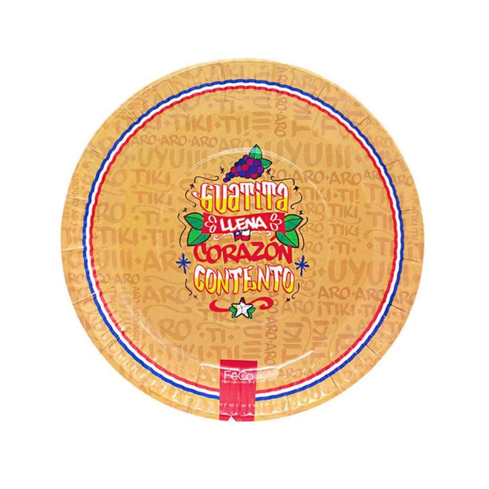 Set 12 Platos Carton Fiestas Patrias1