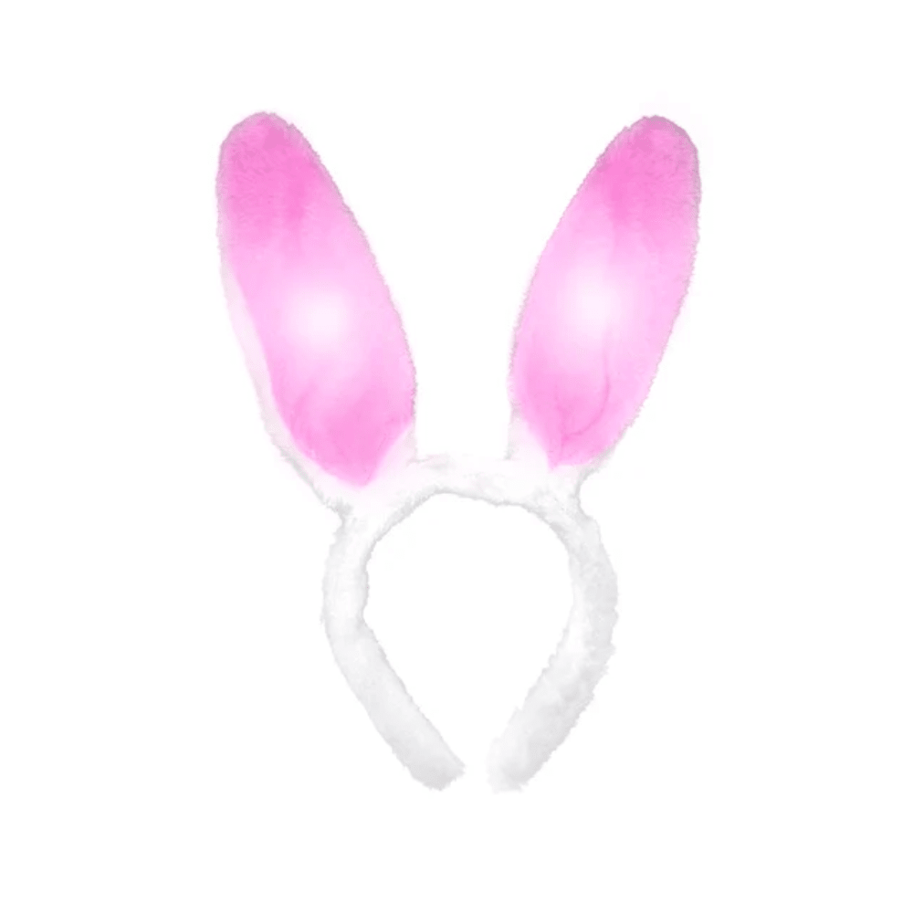 Cintillo Conejo Rosado Led Feco1