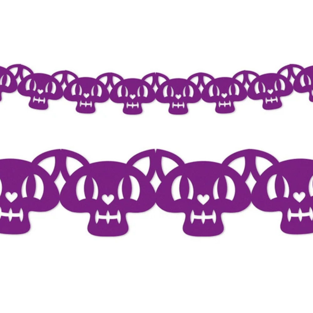 Guirnalda Halloween Gato Morado 2Mt Feco1
