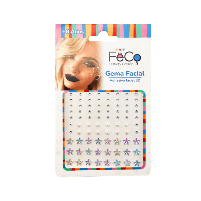 Adhesivo Facial 3D Estrella Perlas1