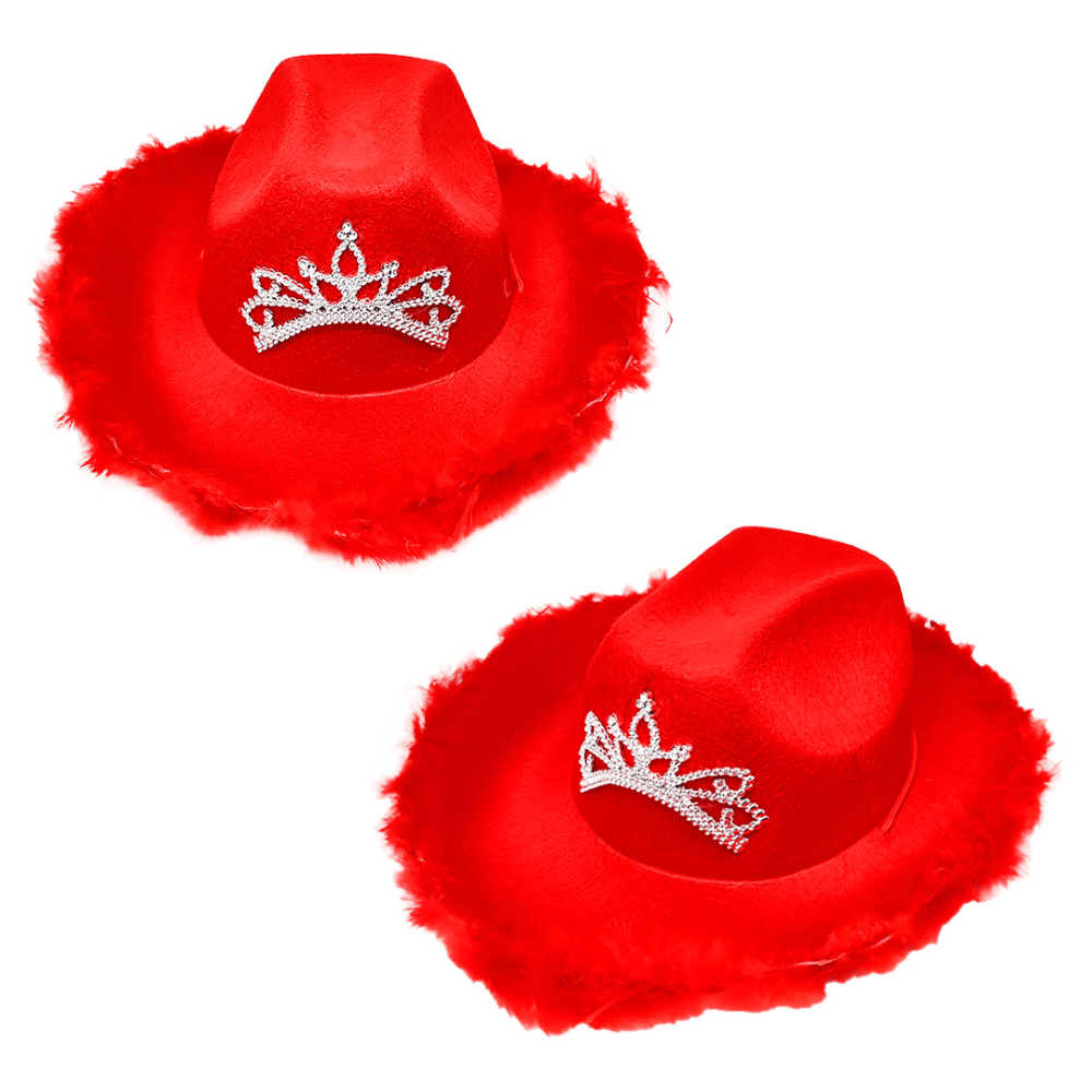 Sombrero Vaquero Corona Rojo Feco1