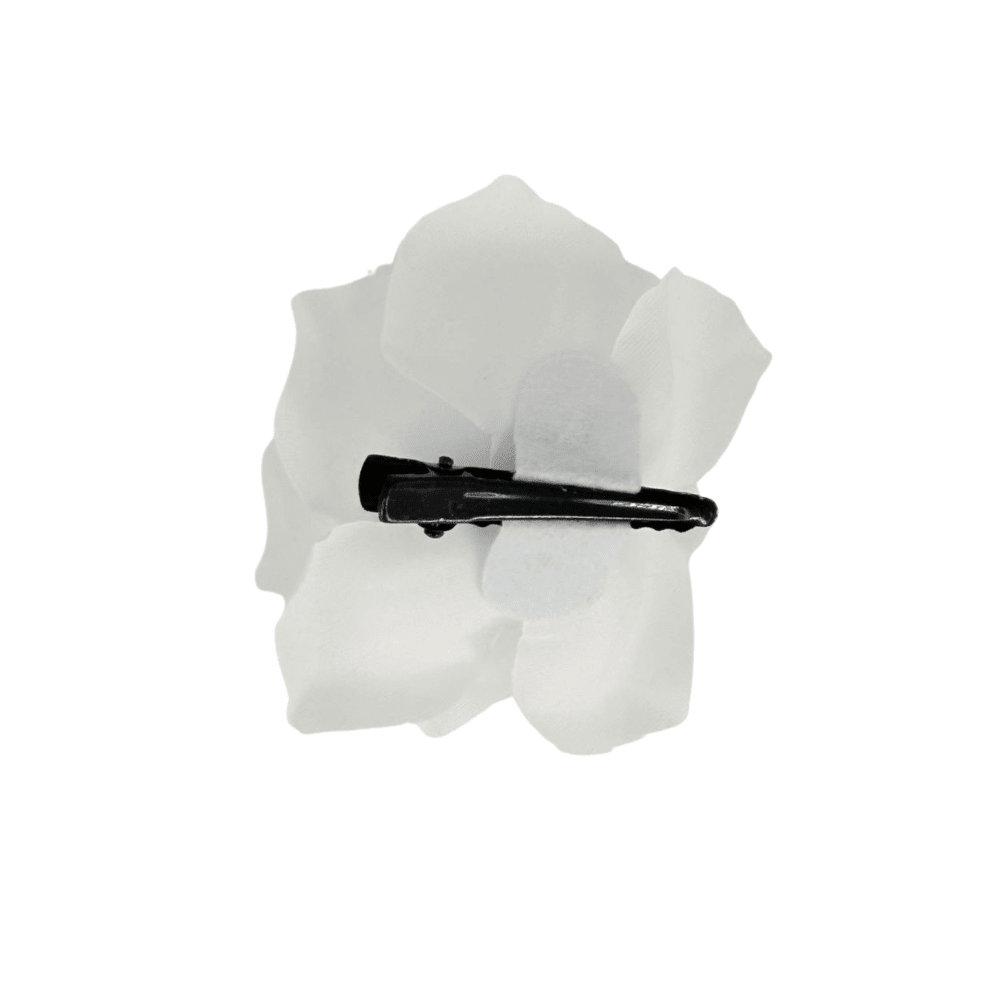 Pinche Rosa Gamuza 7.5Cm Blanco Fiestas Patrias1