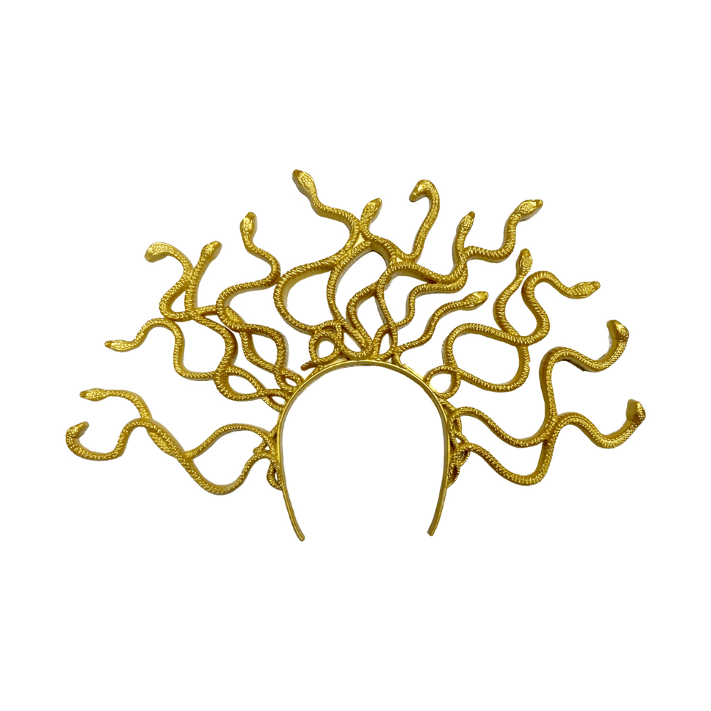 Cintillo Plastico 29X42Cm Medusa Dorado1