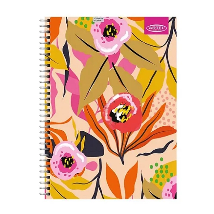 Cuaderno Triple Carta Mat 7mm 150Hj Floral1