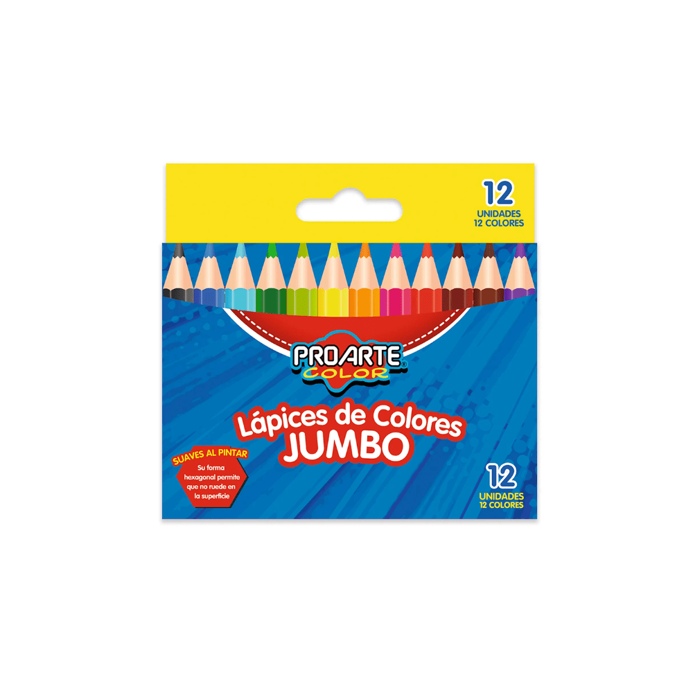 Lapiz Color Jumbo 12 Un Corto Proarte1