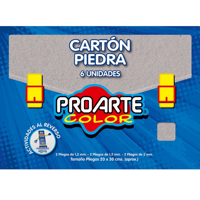 Estuche Carton Piedra 6 Pliegos 20X30Cm 1.5Mm1