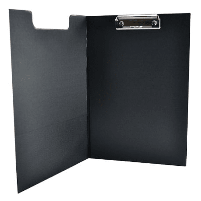 Anotador Con Apretador Oficio Simple Vinilico Negro1