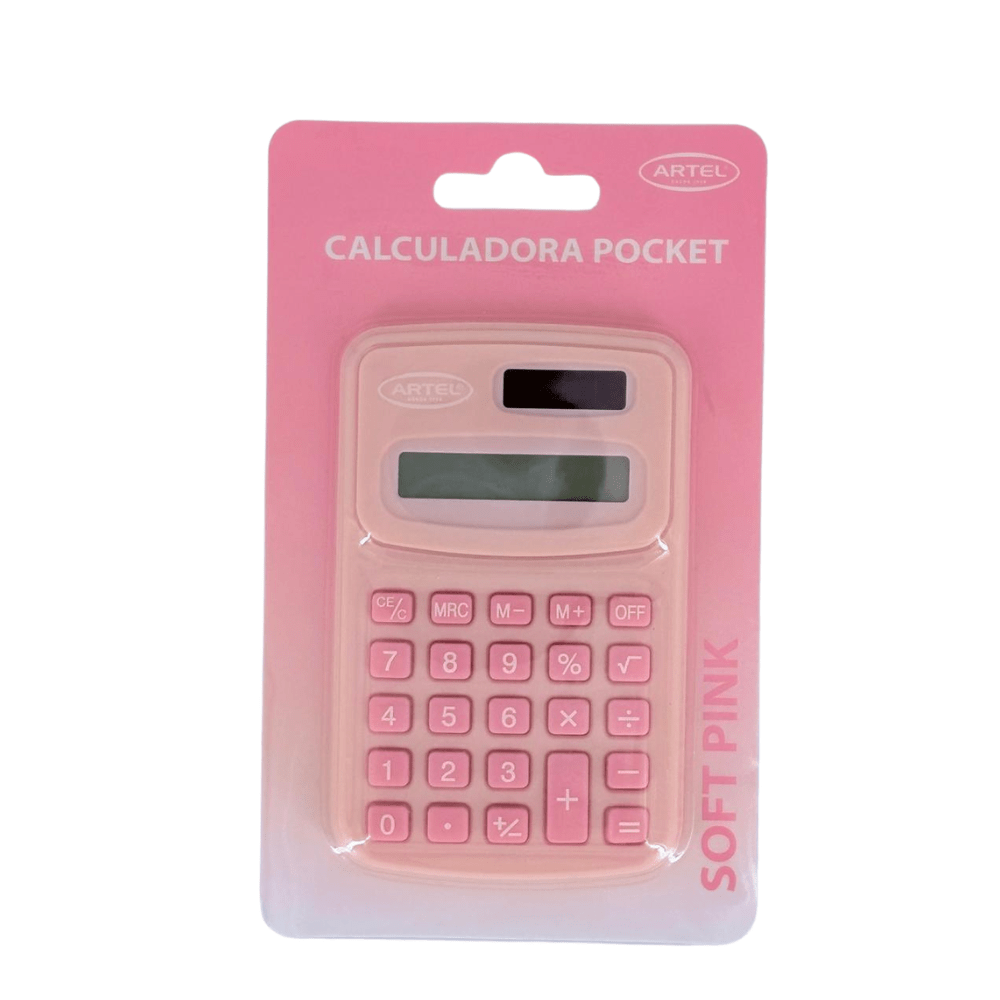 Calculadora Pockets Solar Tono Pastel Artel2