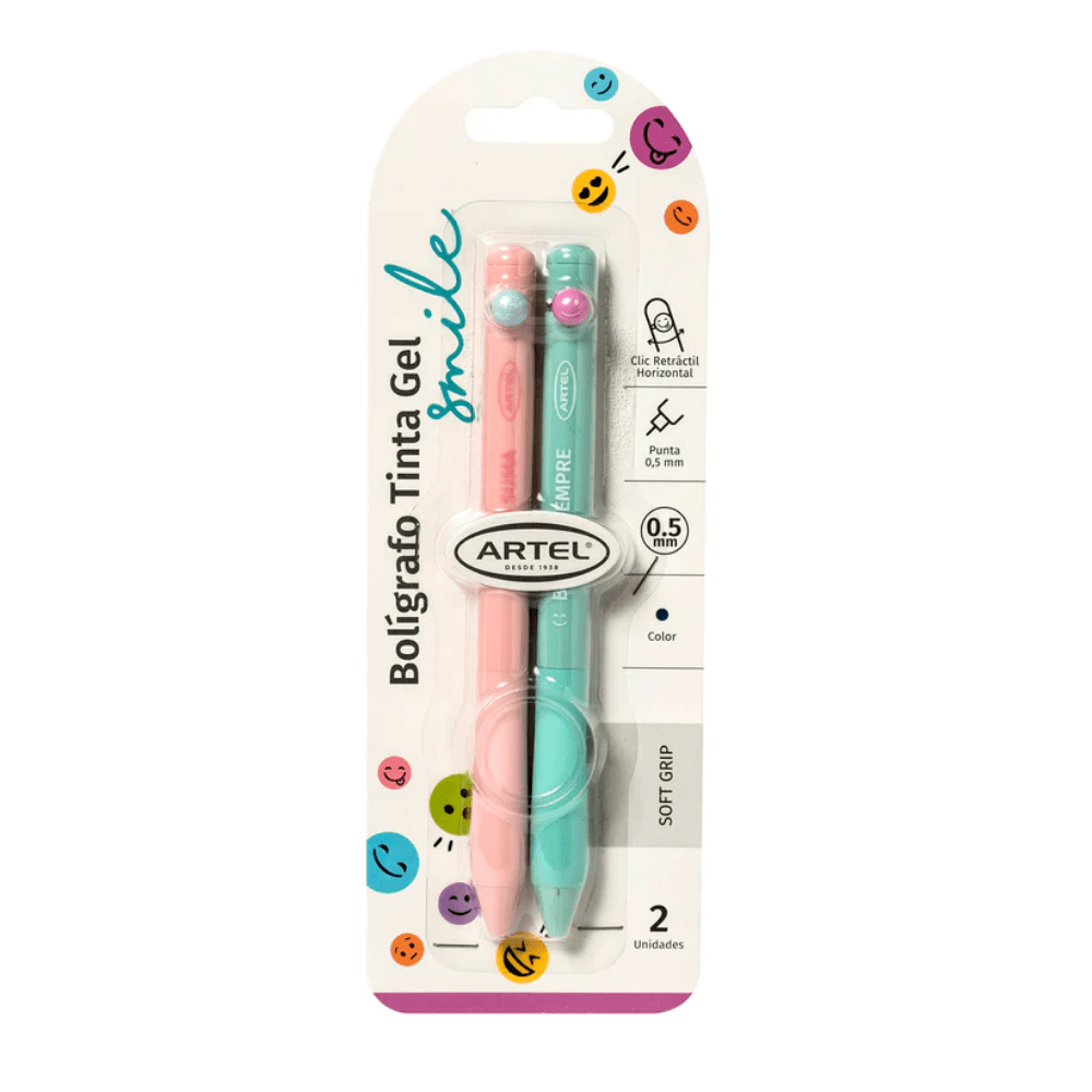 02Un Boligrafo Gel 05mm Smile Artel1