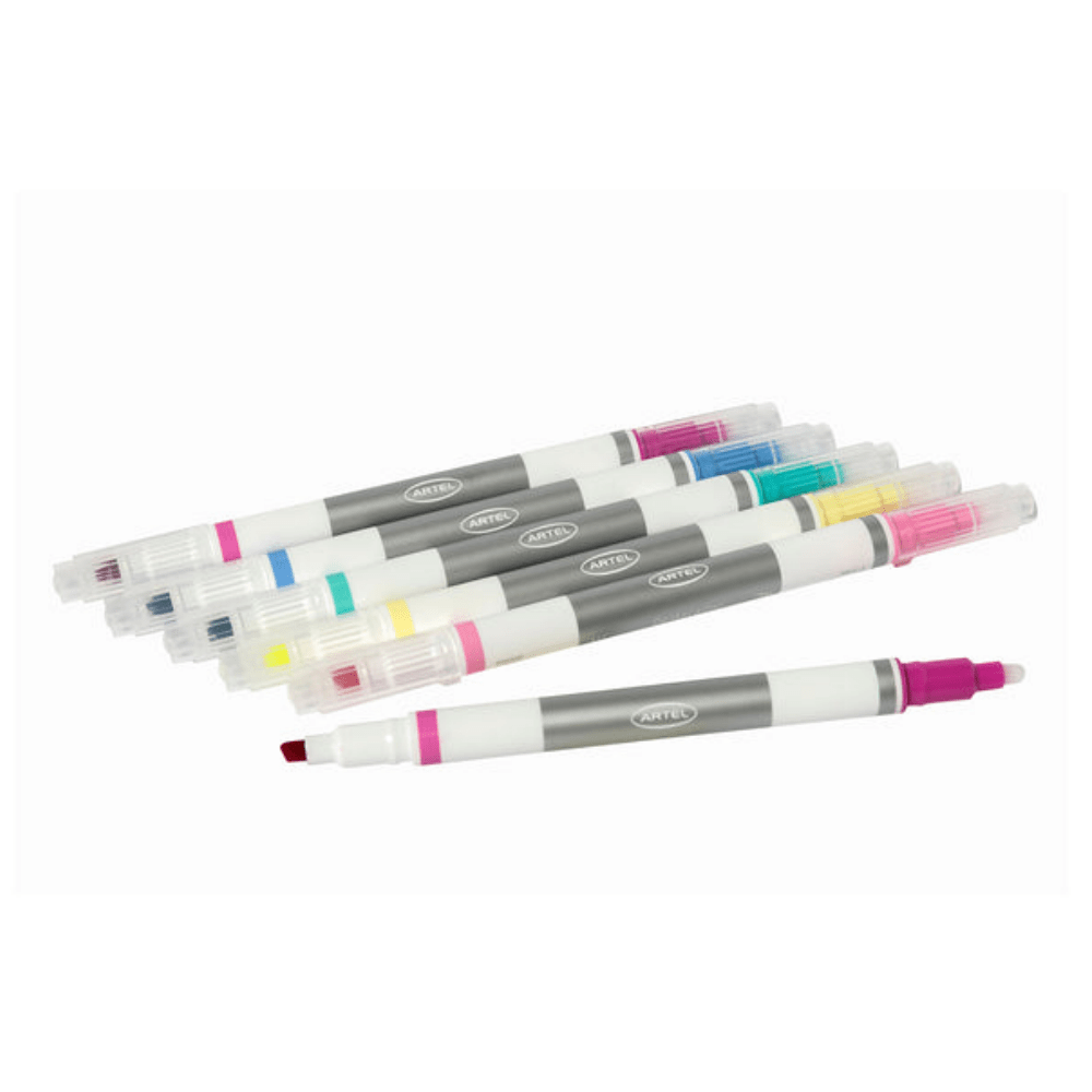 Set 06Un Destacador Borrables Pastel Artel1