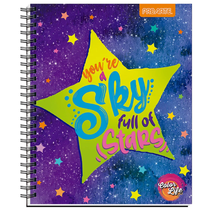 Cuaderno Universitario 7Mm 100Hj Color Life1