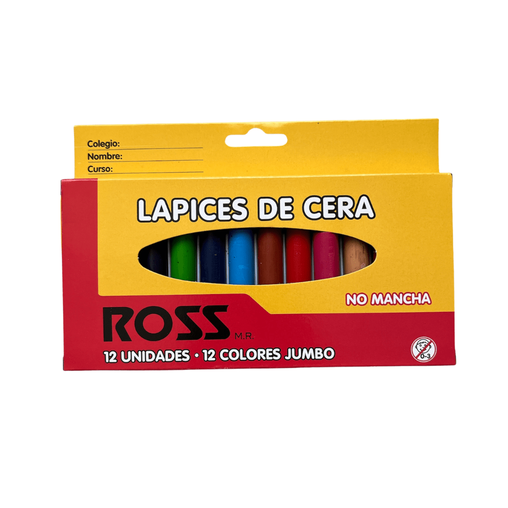 Lapiz de Cera 12Un Jumbo Ross1
