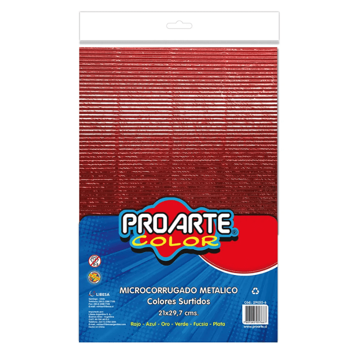 Estuche Set Microcorrugado Metalico 6 Col A41