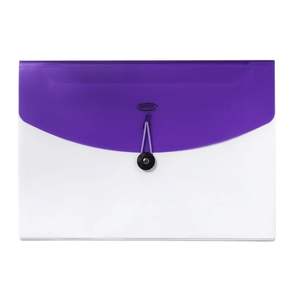 Carpeta con Fuelle 4 Divis Boton Metalizado Artel3